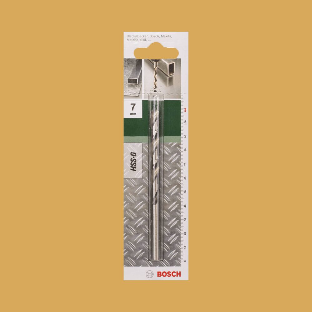 Bosch Metal Drill Bit HSS-G 7.0mm - Gallery Image 1