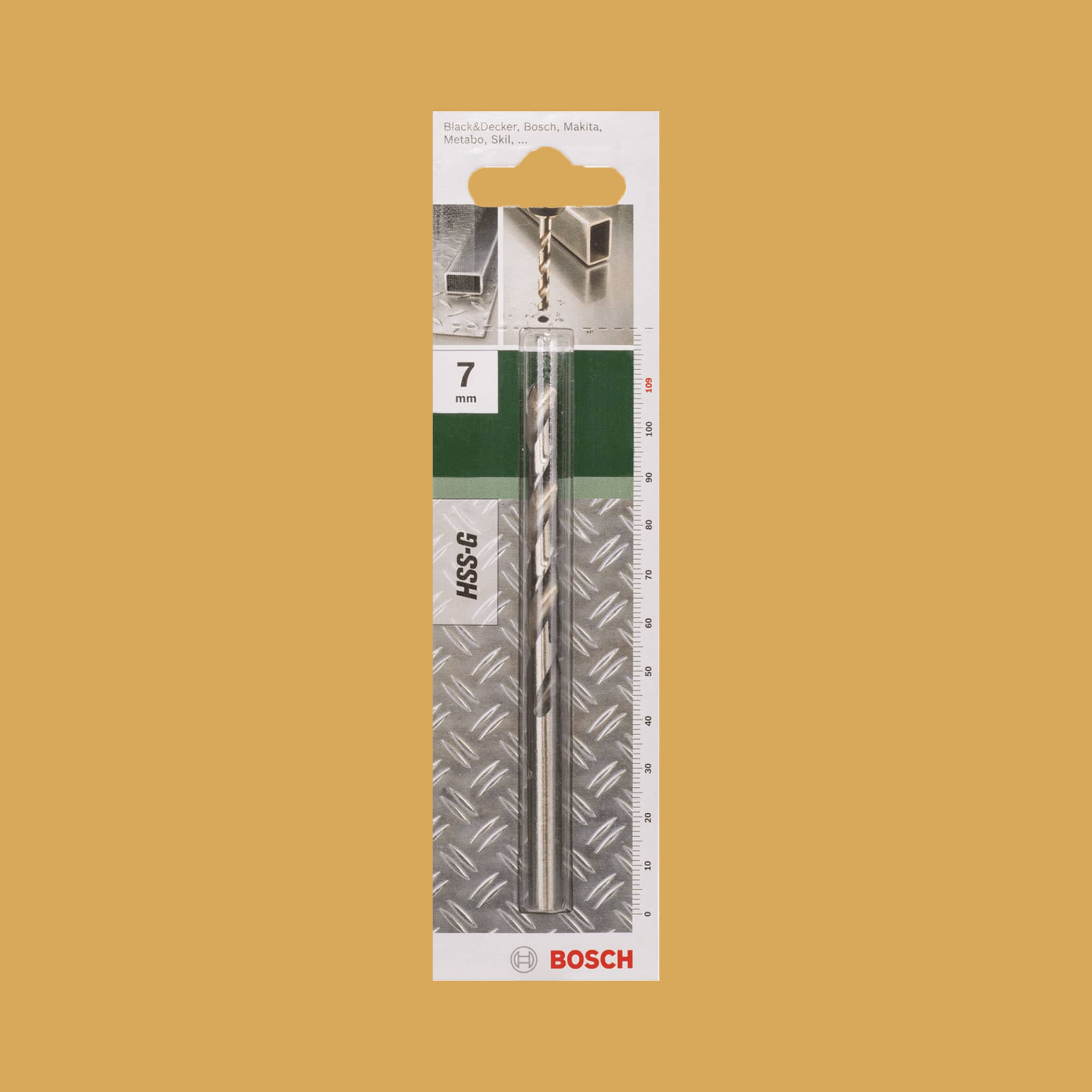 Bosch Metal Drill Bit HSS-G 7.0mm - Gallery Image 1