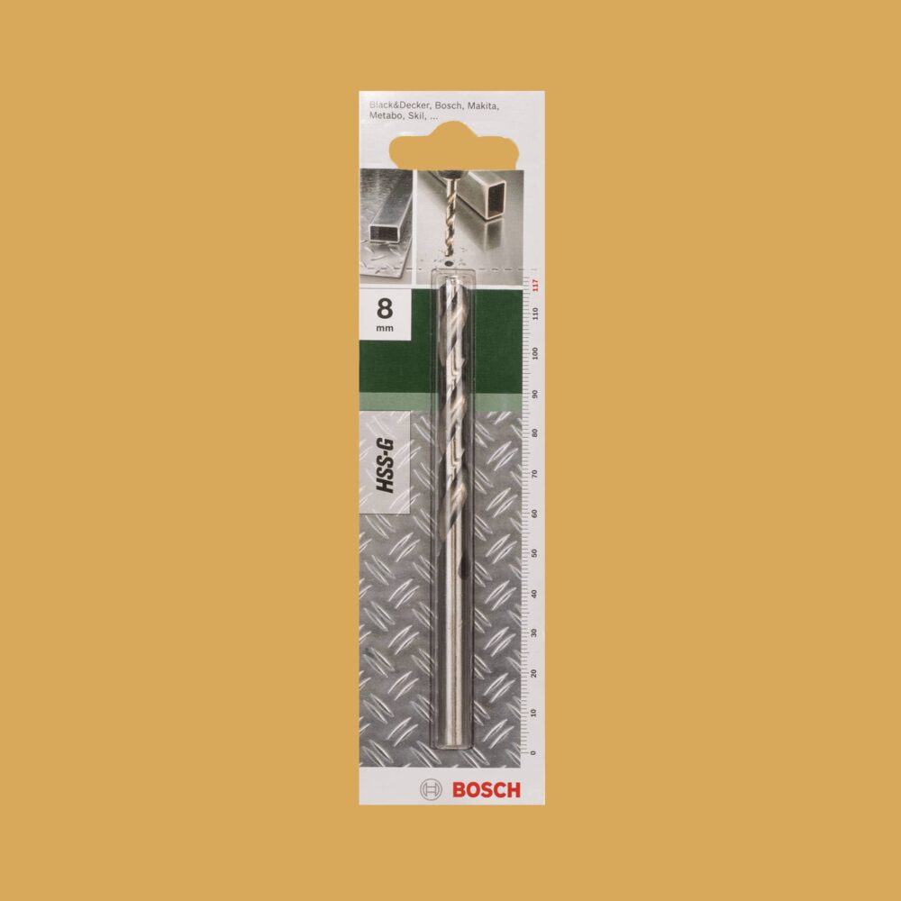 Bosch Metal Drill Bit HSS-G 8.0mm - Gallery Image 1