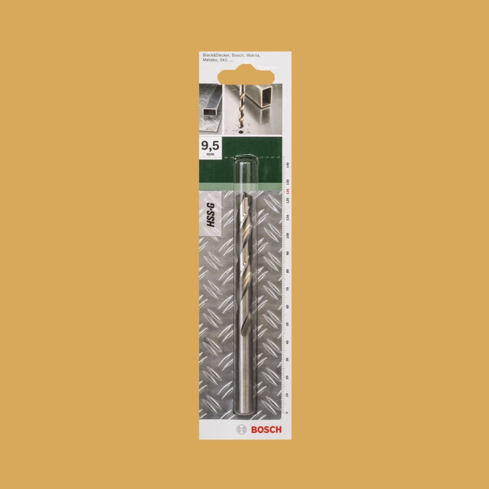 Bosch Metal Drill Bit HSS-G 9.5mm - Gallery Image 1