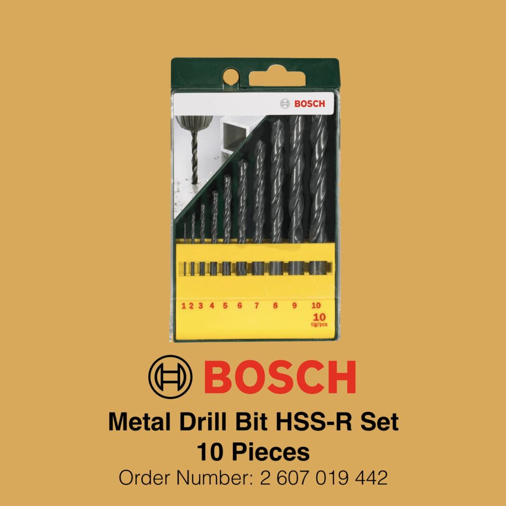 Bosch Metal Drill Bit HSS-R 10 Piece Set - Gallery Image 2