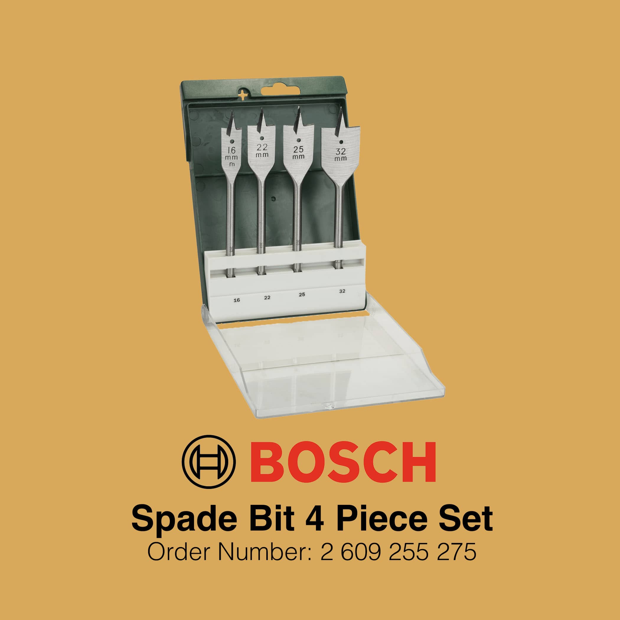 Bosch Spade Bit Set 4 Pieces - Gallery Image 2