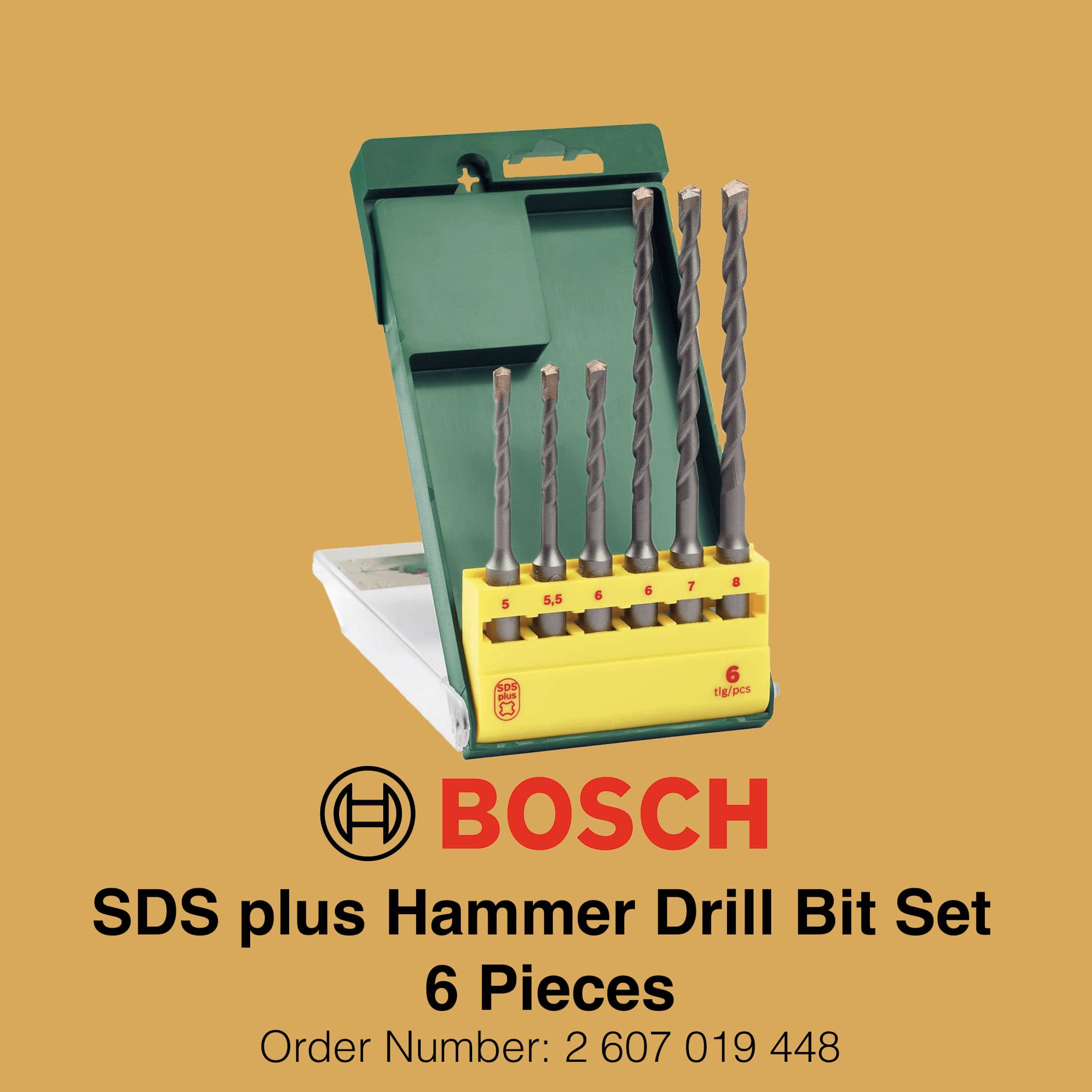 Bosch SDS Plus Hammer Drill Bit Set 1 - Gallery Image 2
