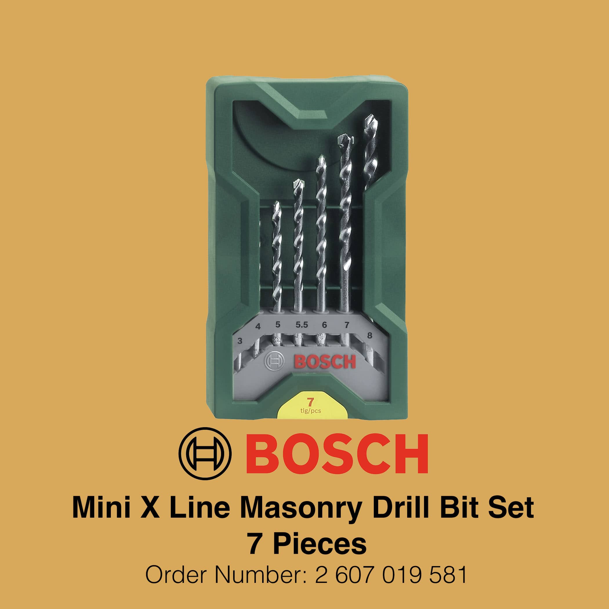 Bosch Mini X Line Masonry Drill Bit Set - Gallery Image 2