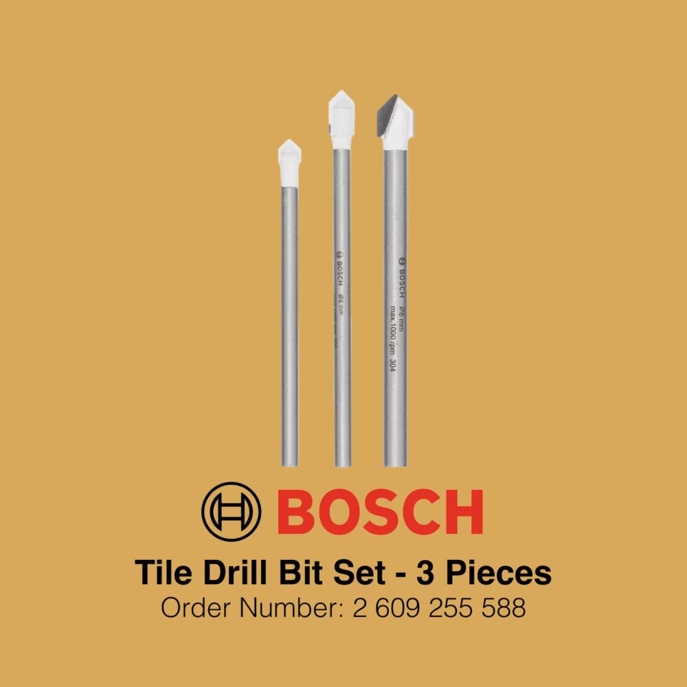 Bosch Tile Drill Bit Set 3 Pieces - Gallery image 2