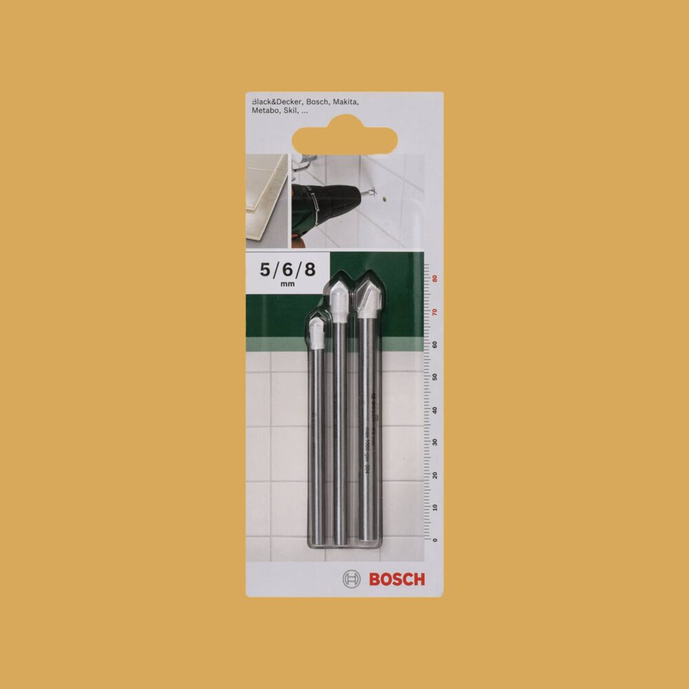 Bosch Tile Drill Bit Set 3 Pieces - Gallery image 1