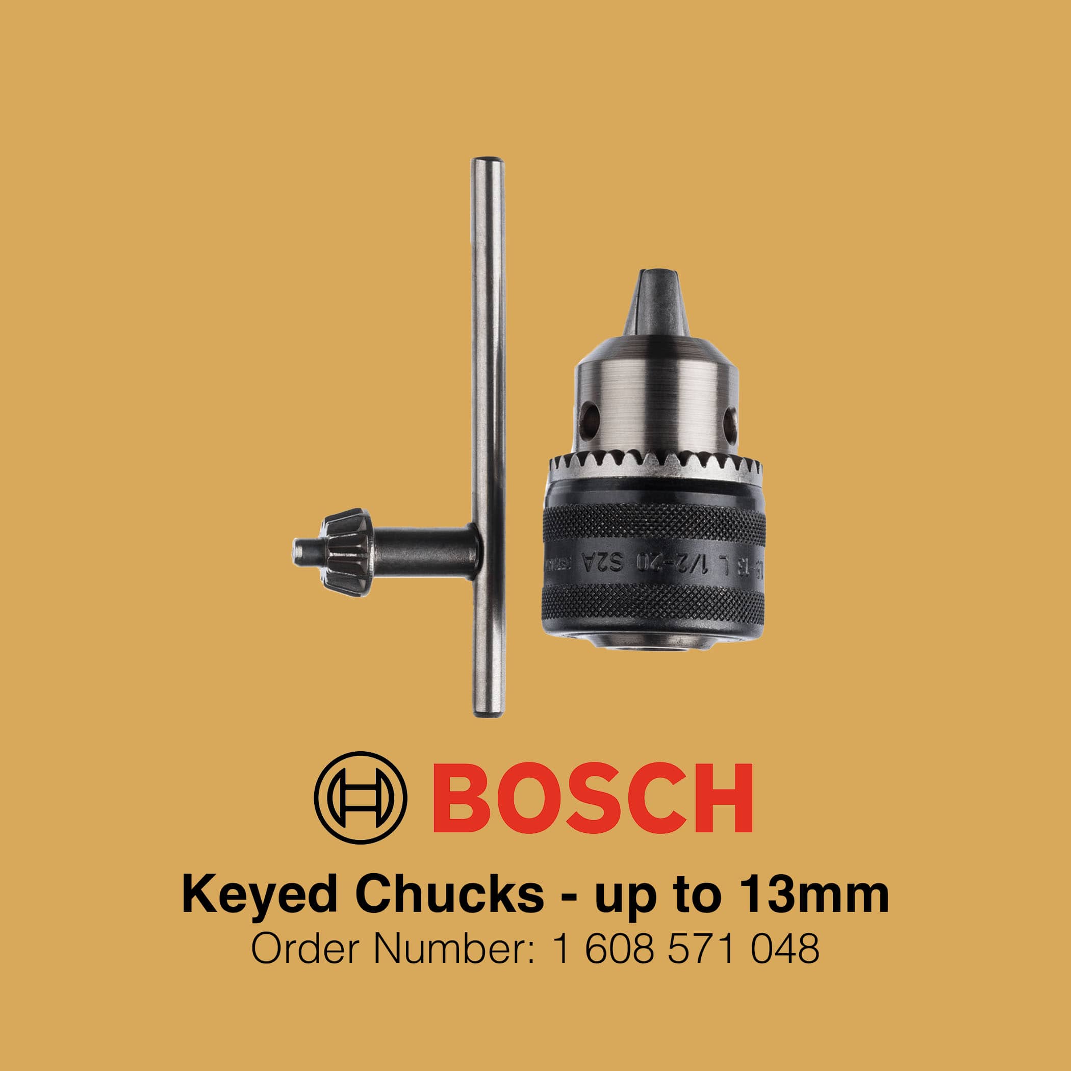 Bosch Keyed Chucks up to 13mm - Gallery Image 2
