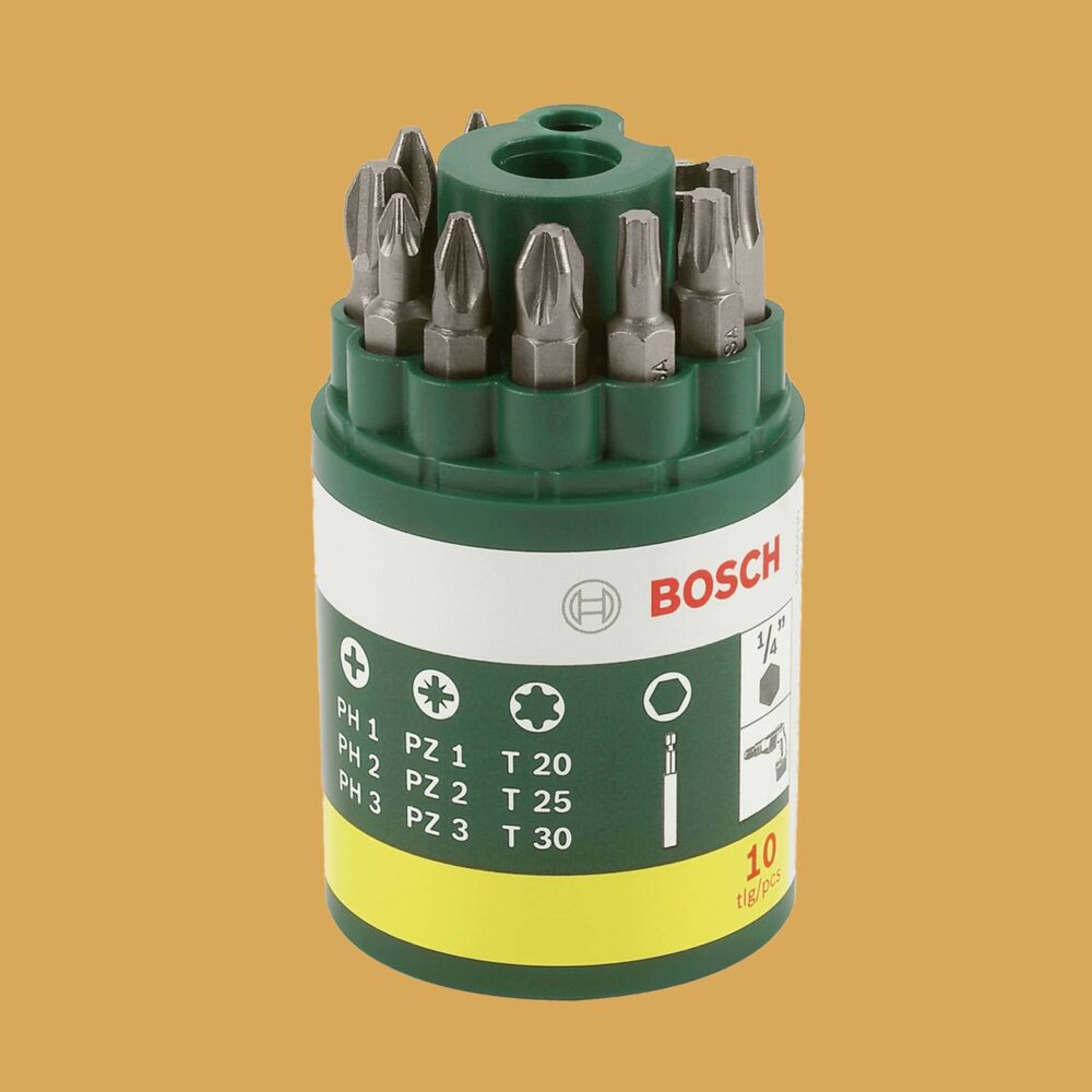 Bosch Screwdriver Bit Set 10 Pieces - Product Image