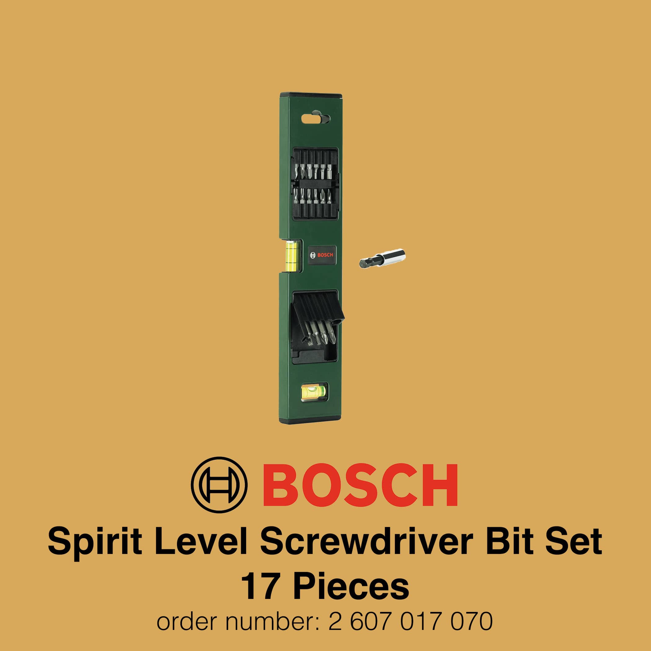 Bosch Spirit Level Bit Set 17 Pieces - Gallery Image 2