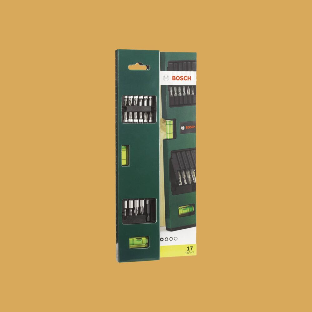 Bosch Spirit Level Bit Set 17 Pieces - Gallery Image 1