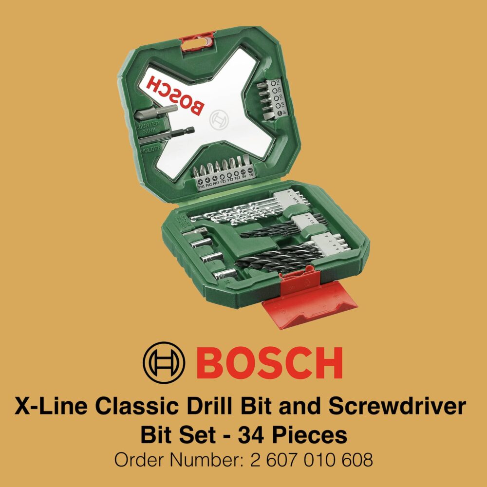 Bosch X Line Classic Drill and Screwdriver Bit Set 34 Pieces - Gallery Image 2