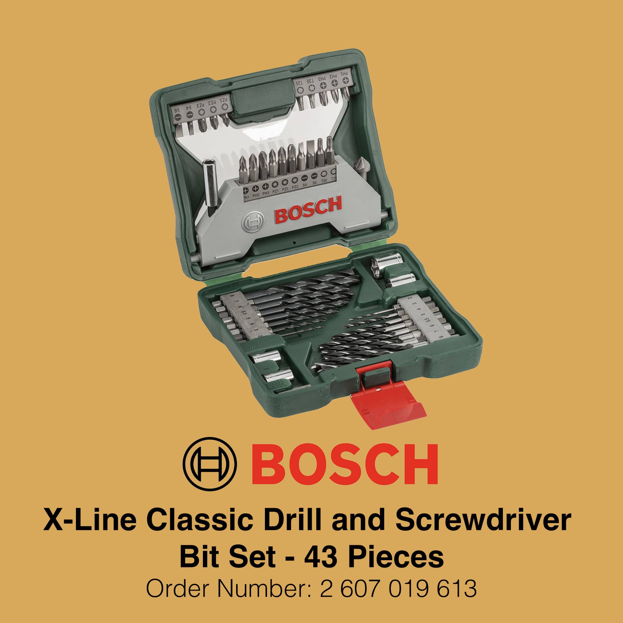 Bosch X Line Classic Drill and Screwdriver Bit Set 43 Pieces - Gallery Image 2