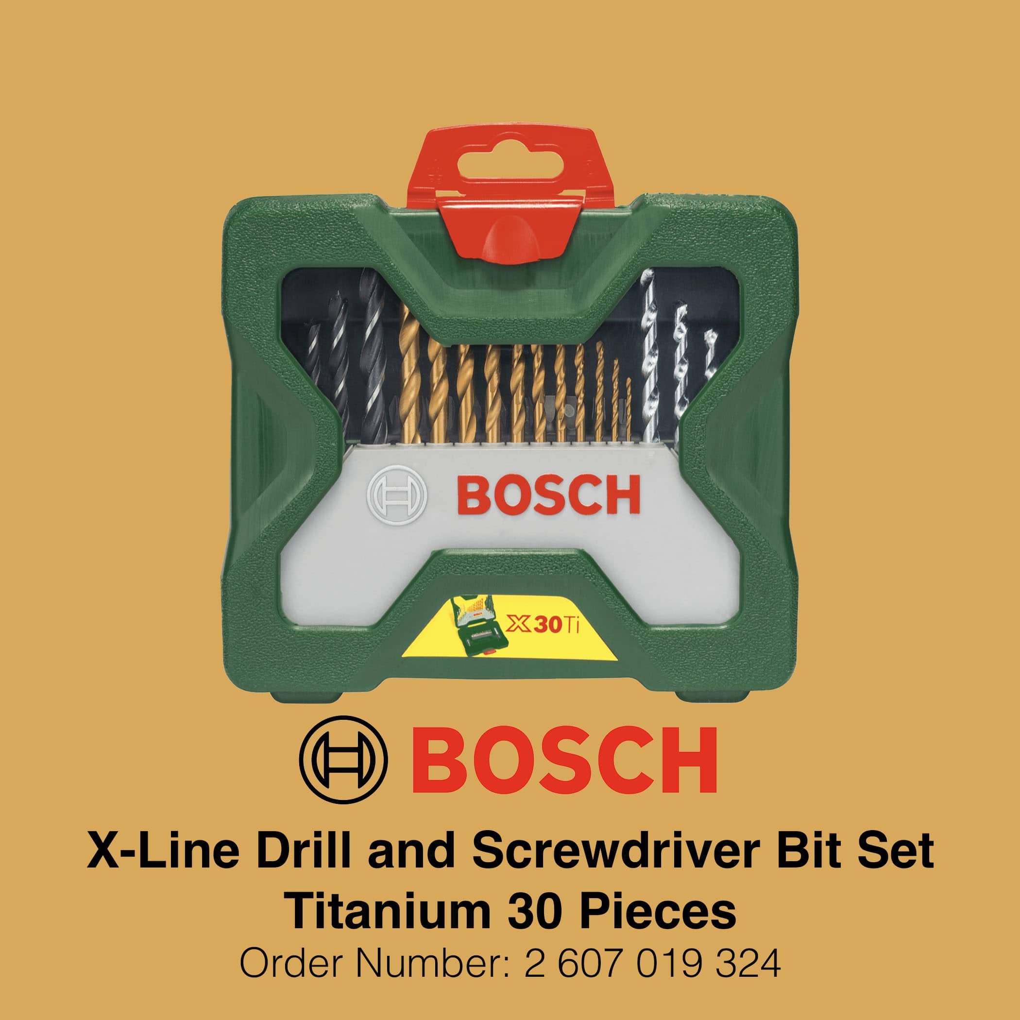 Bosch X Line Classic Drill and Screwdriver Bit Set TiN 30 Pieces - Gallery Image 1