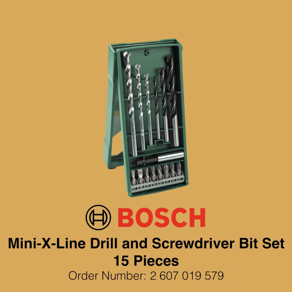 Bosch Mini X Line Drill and Screwdriver Bit Set 15 Pieces - Gallery Image 2