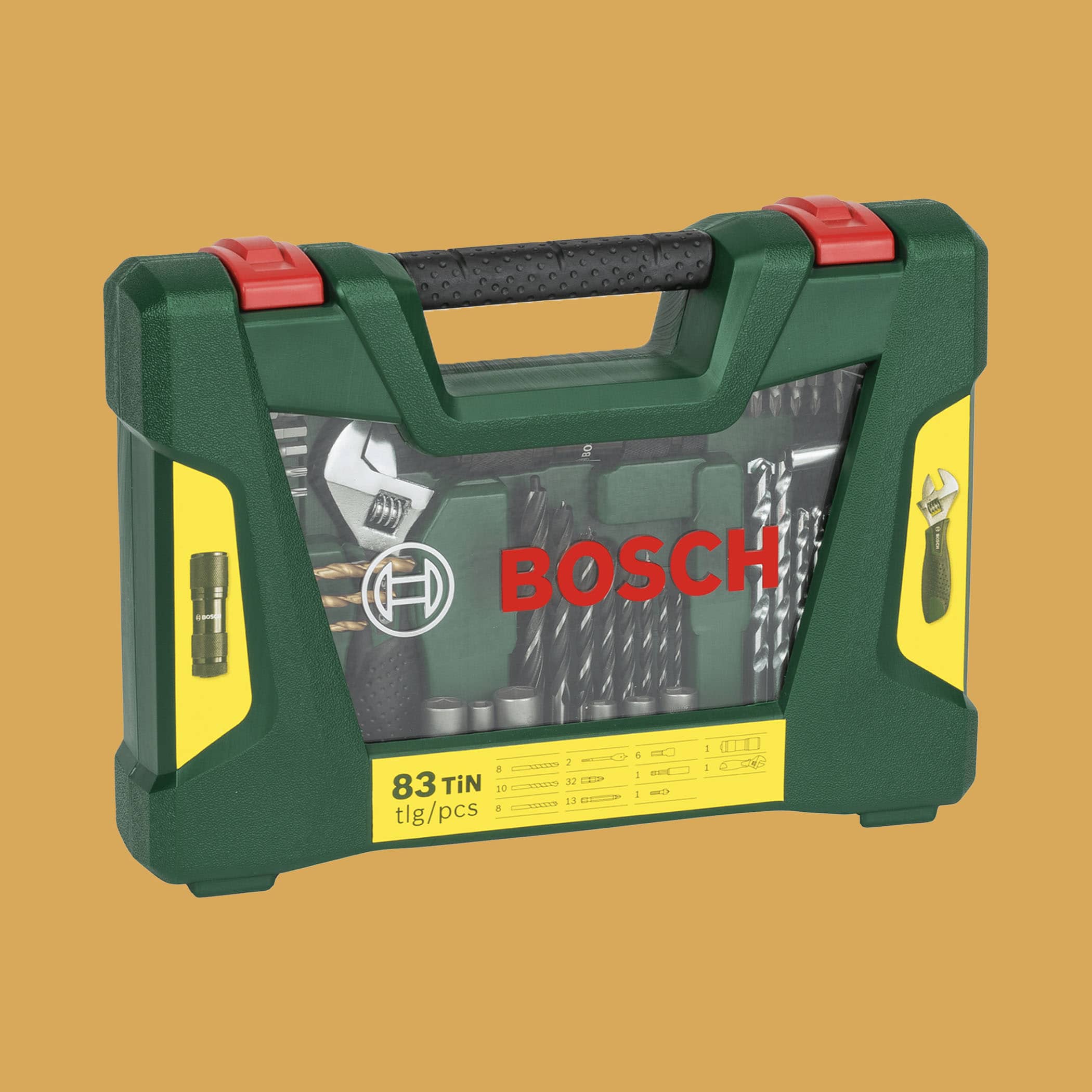 Bosch V Line Drill and Screwdriver Bit Set TiN Coated 83 Pieces - Gallery Image 1