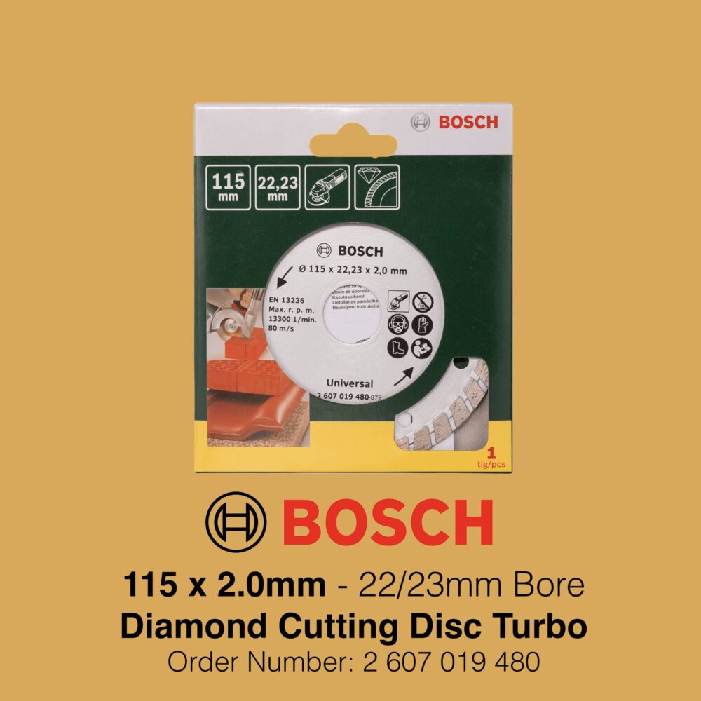 Bosch Diamond Cutting Disc Turbo - 115mm Delivery Image