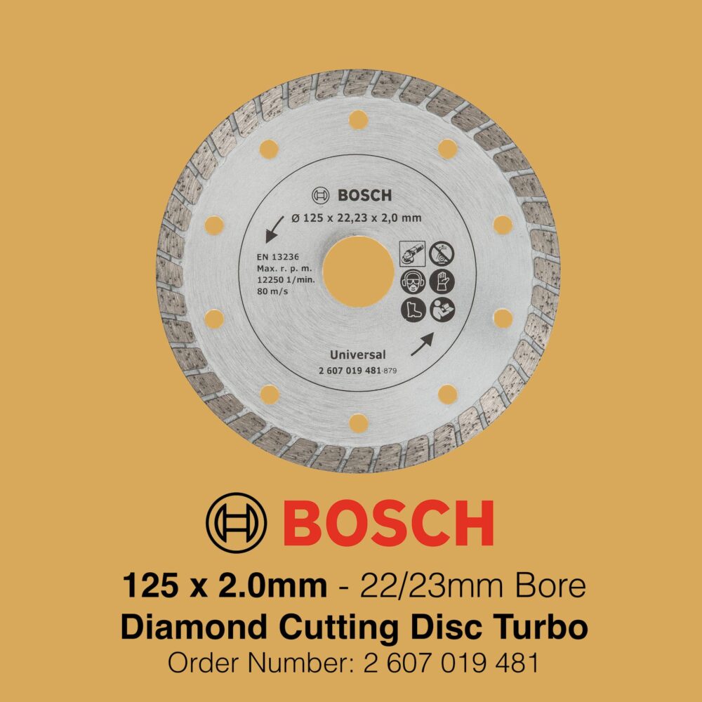 Bosch Diamond Cutting Disc Turbo - 125mm Gallery Image