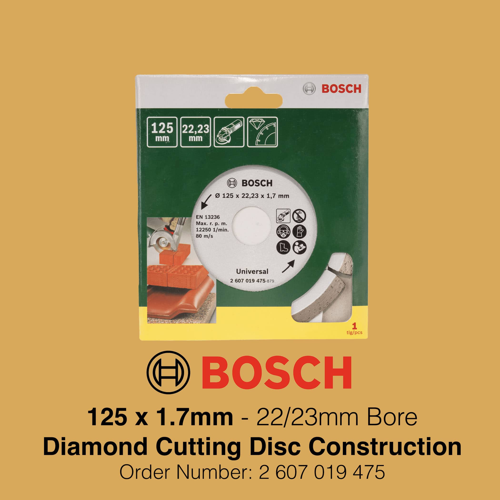 Bosch Diamond Cutting Disc Construction - 125mm Delivery Image