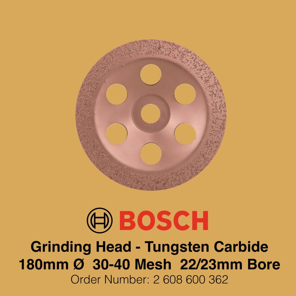 Bosch Grinding Heads Tungsten Carbide - 30-40 Mesh Gallery Image