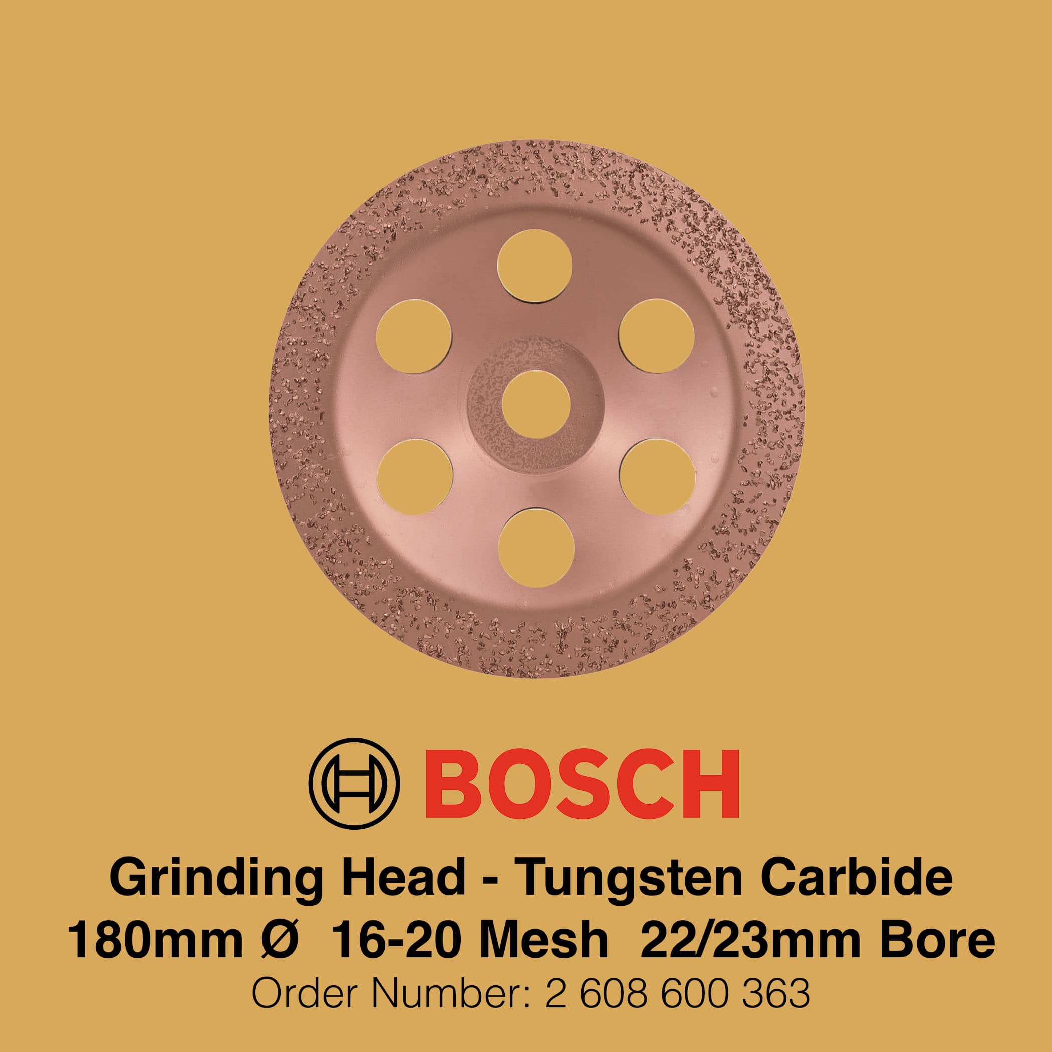 Bosch Grinding Heads Tungsten Carbide - 16-20 Mesh Gallery Image