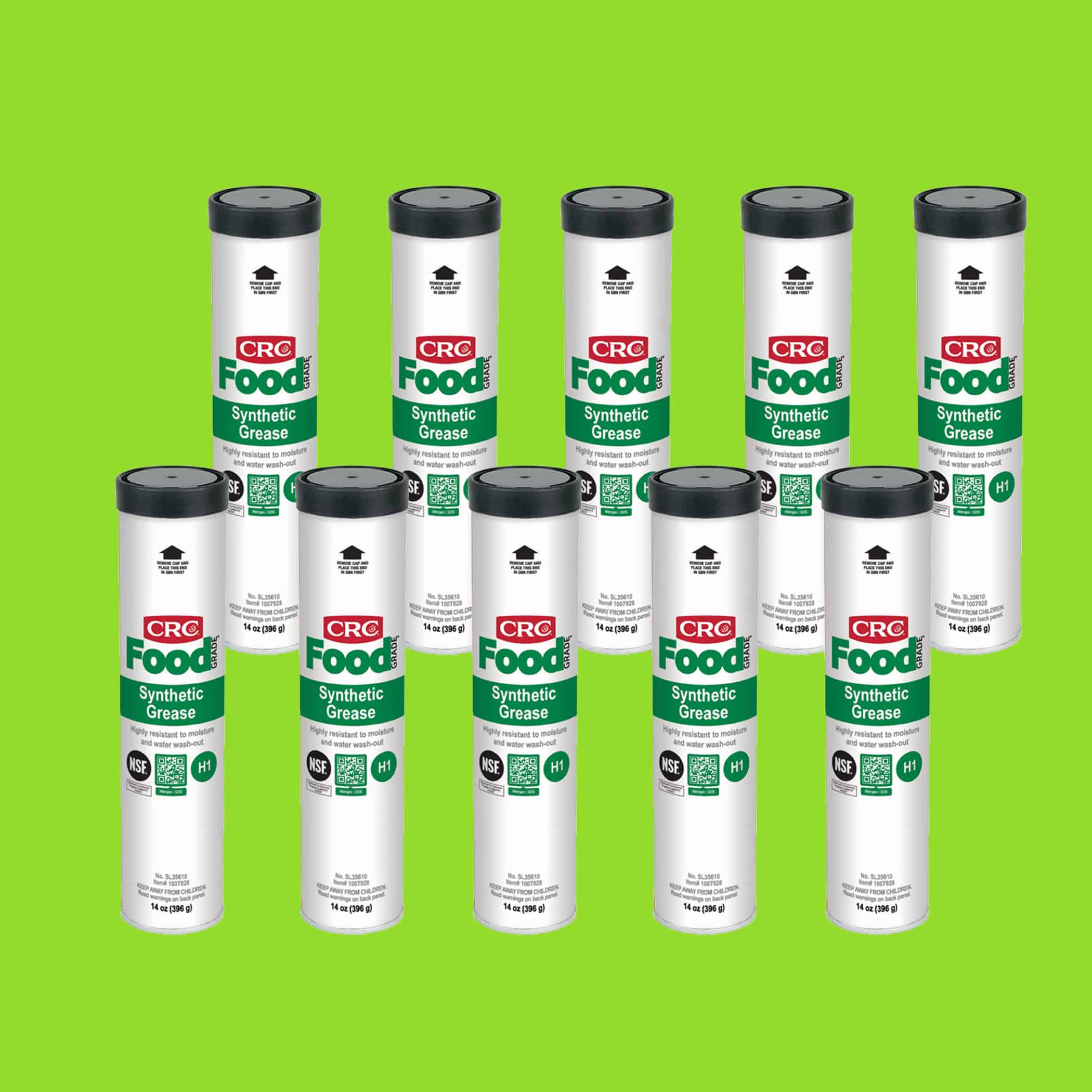 CRC Food Grade Synthetic Grease - 10 x 397g Cartridge Variation Image