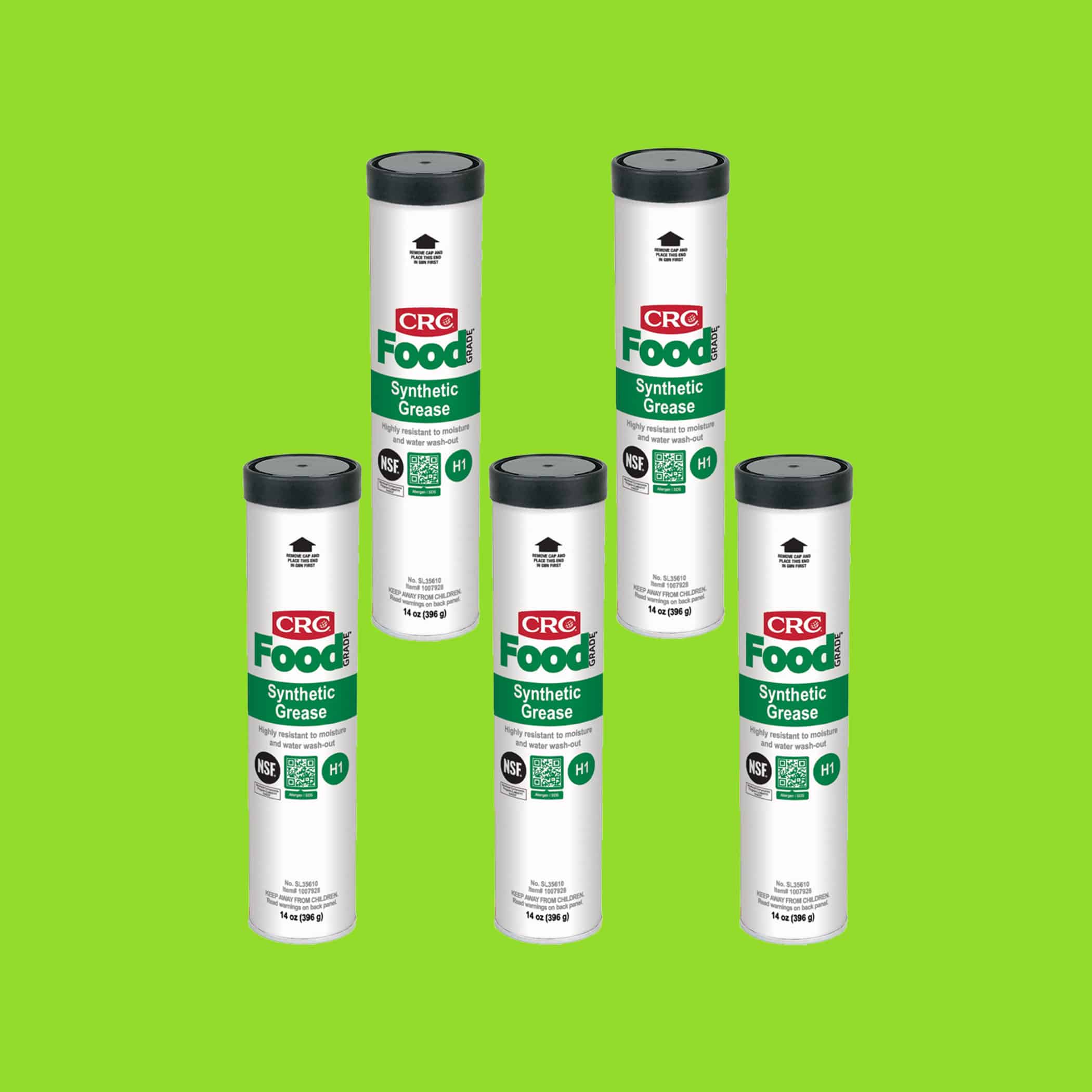 CRC Food Grade Synthetic Grease - 5 x 397g Cartridge Variation Image