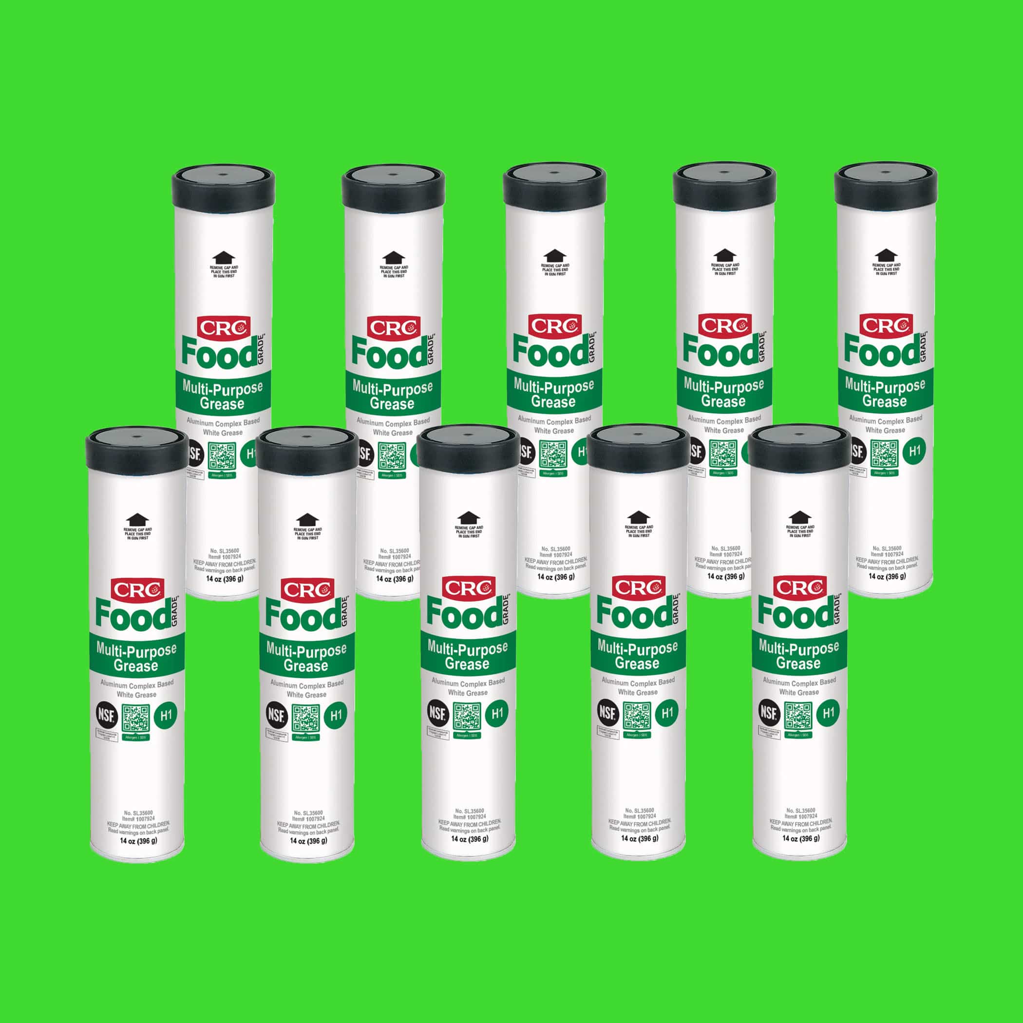 CRC Food Grade Multi Purpose Grease - 10 x 397g Cartridge Variation Image