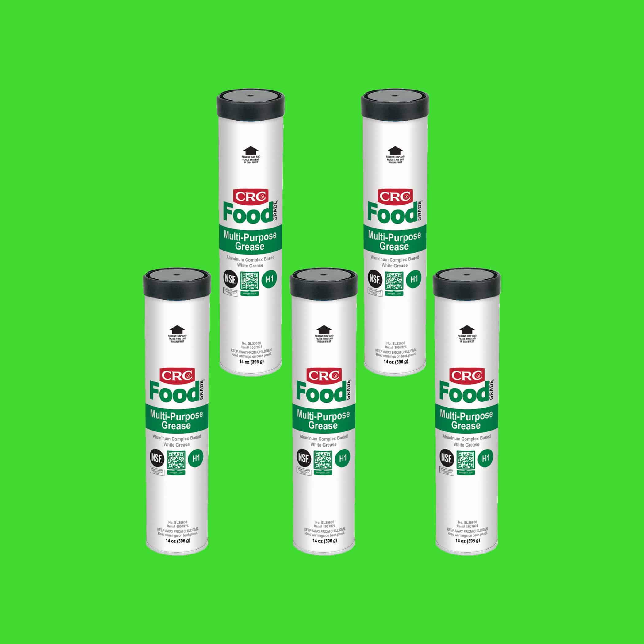 CRC Food Grade Multi Purpose Grease - 5 x 397g Cartridge Variation Image