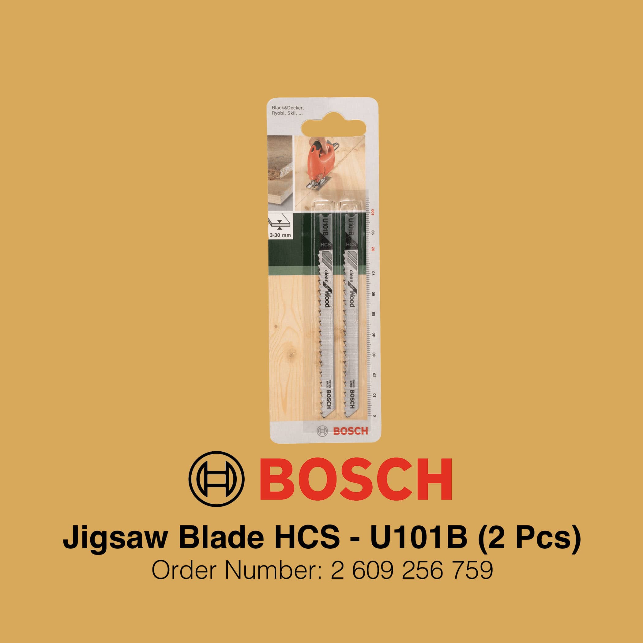 Bosch Jigsaw Blade HCS U101B - Packaging Image