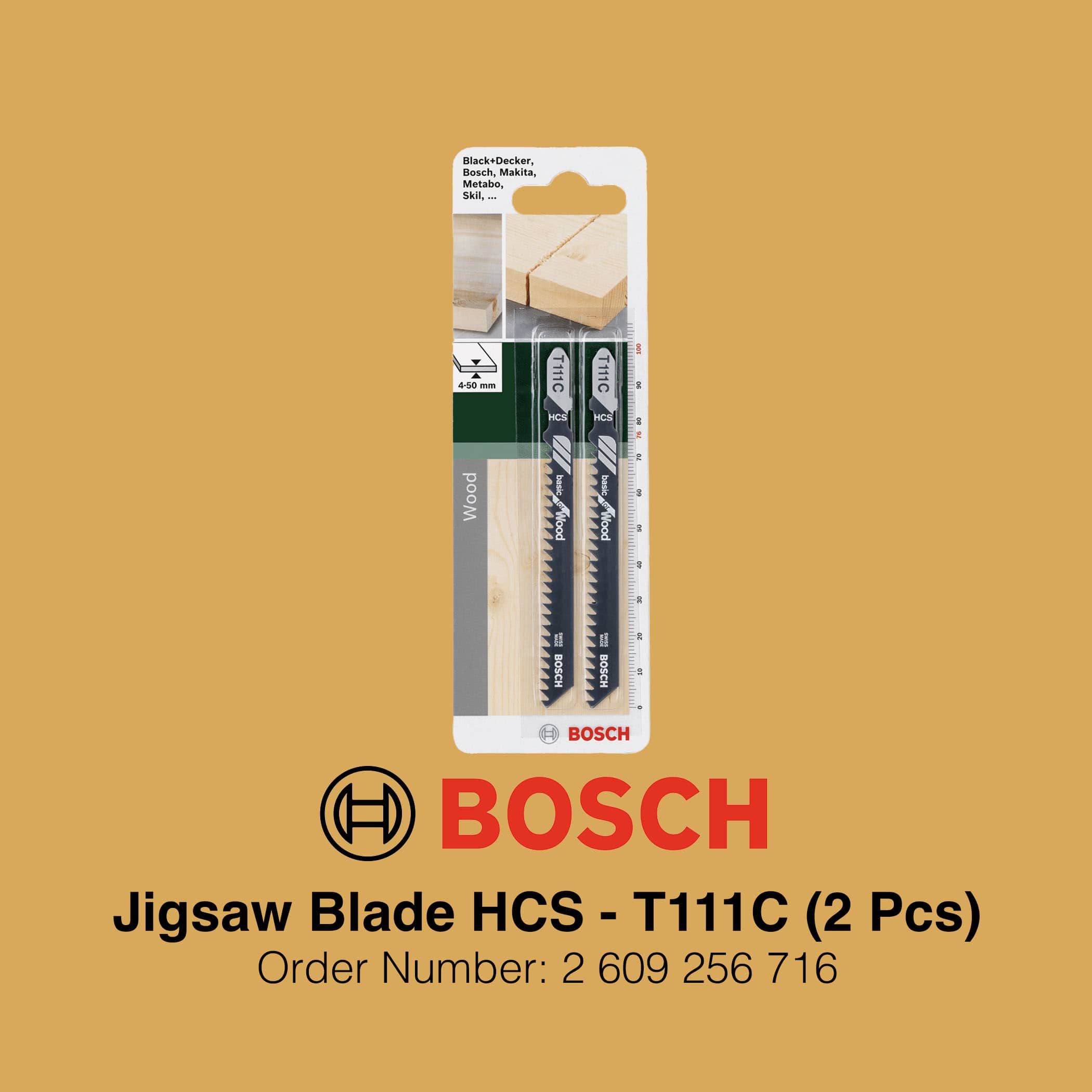 Bosch Jigsaw Blade HCS T111C - Packaging Image