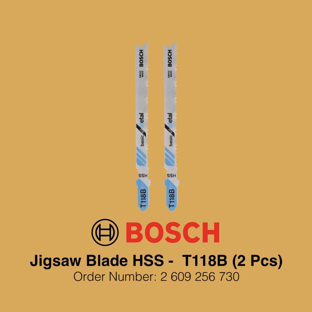 Bosch Jigsaw Blade HSS T118B Metal - Gallery Image
