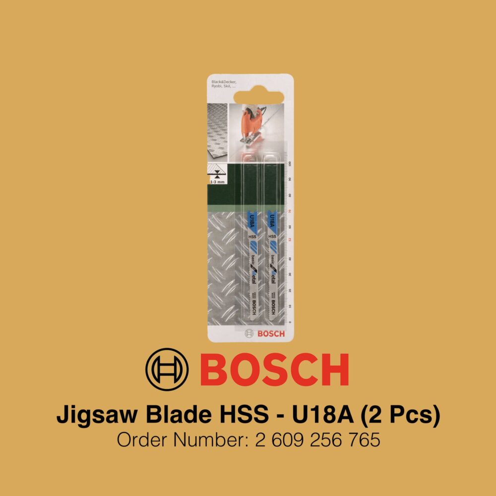 Bosch Jigsaw Blade HSS U18A Metal - Packaging Image