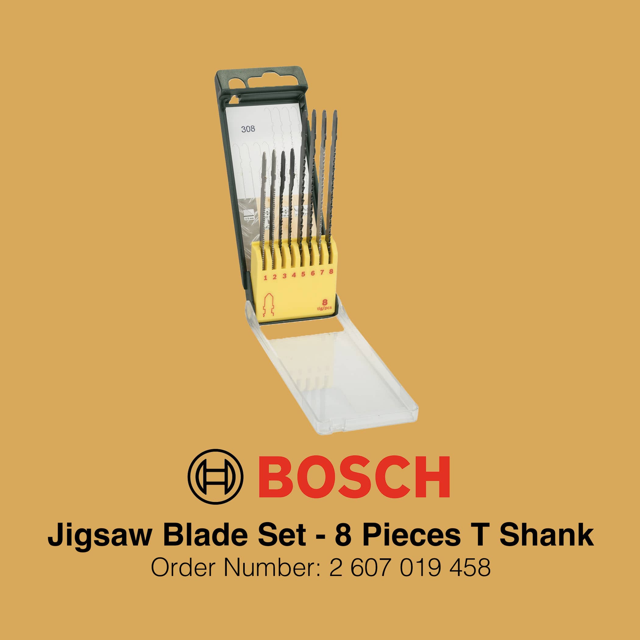 Bosch Jigsaw Blade Set T Shank - Gallery Image