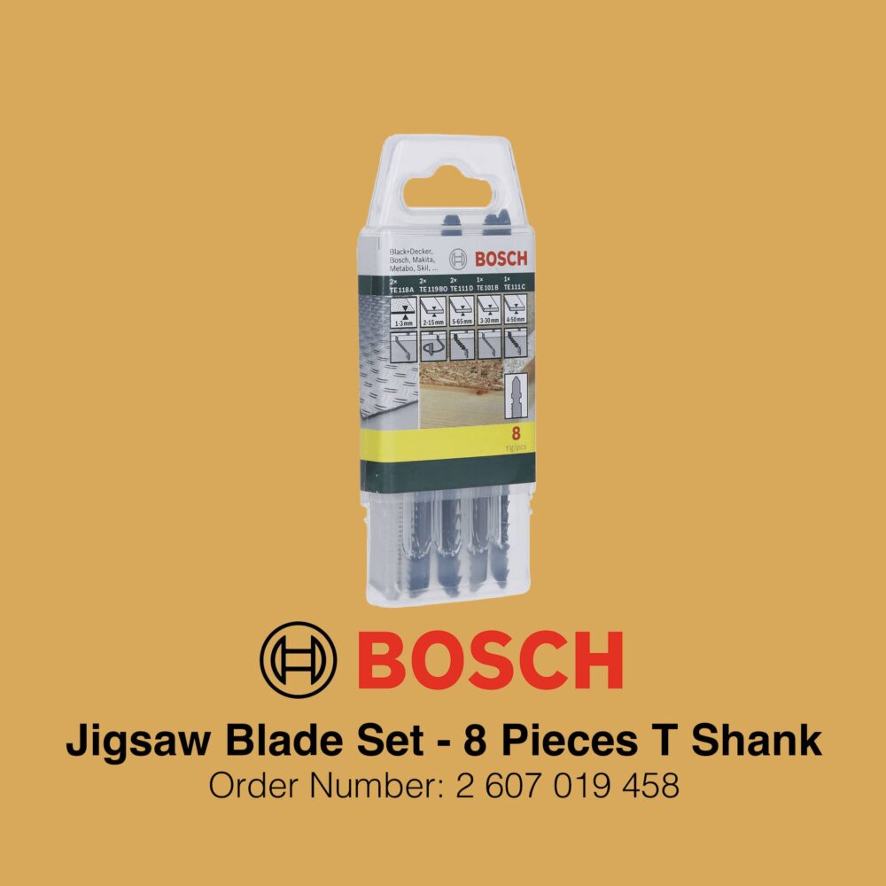 Bosch Jigsaw Blade Set T Shank - Packaging Image