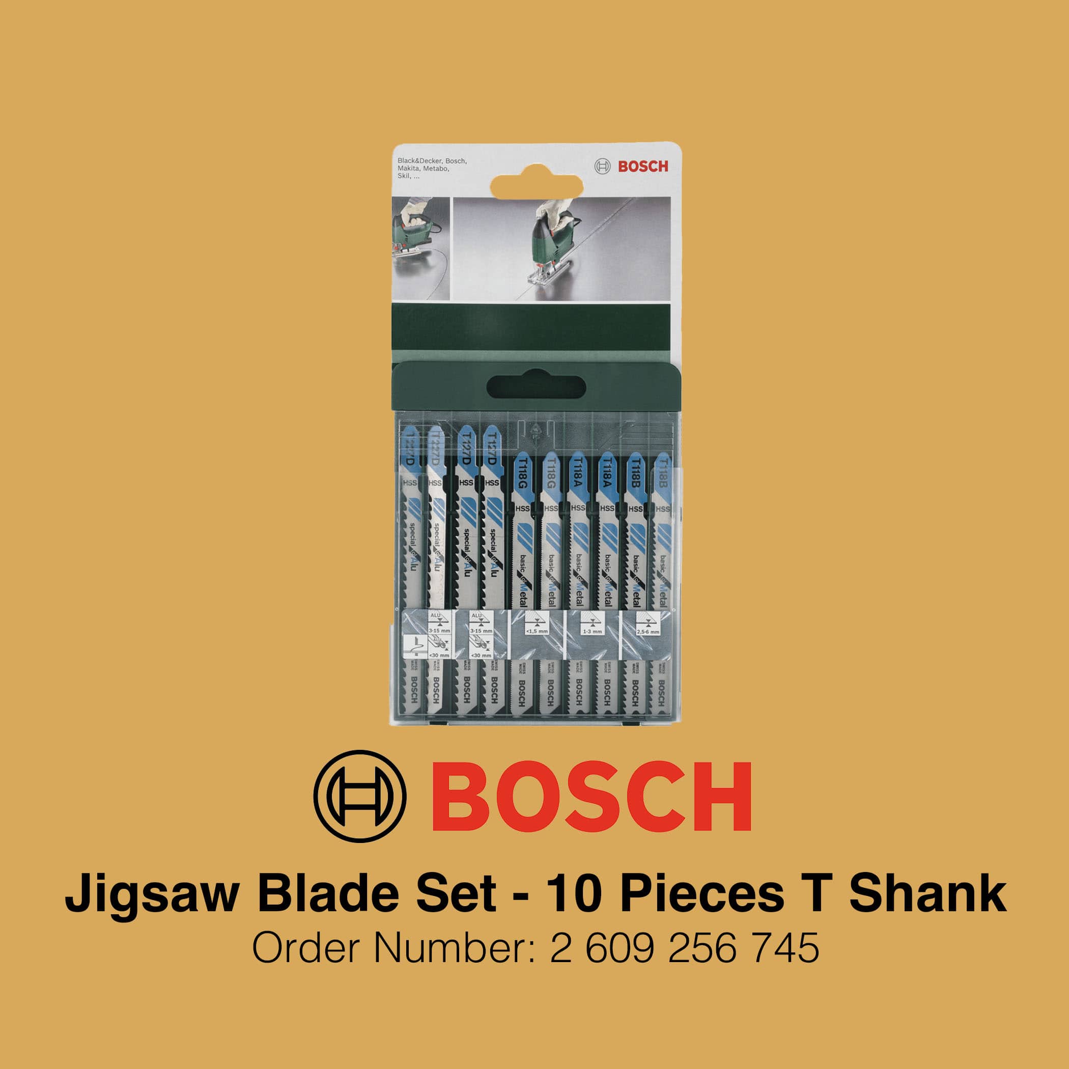 Bosch Jigsaw Blade Set T Shank Metal - Image 3