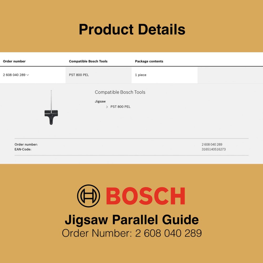 Bosch Jigsaw Parallel Guide