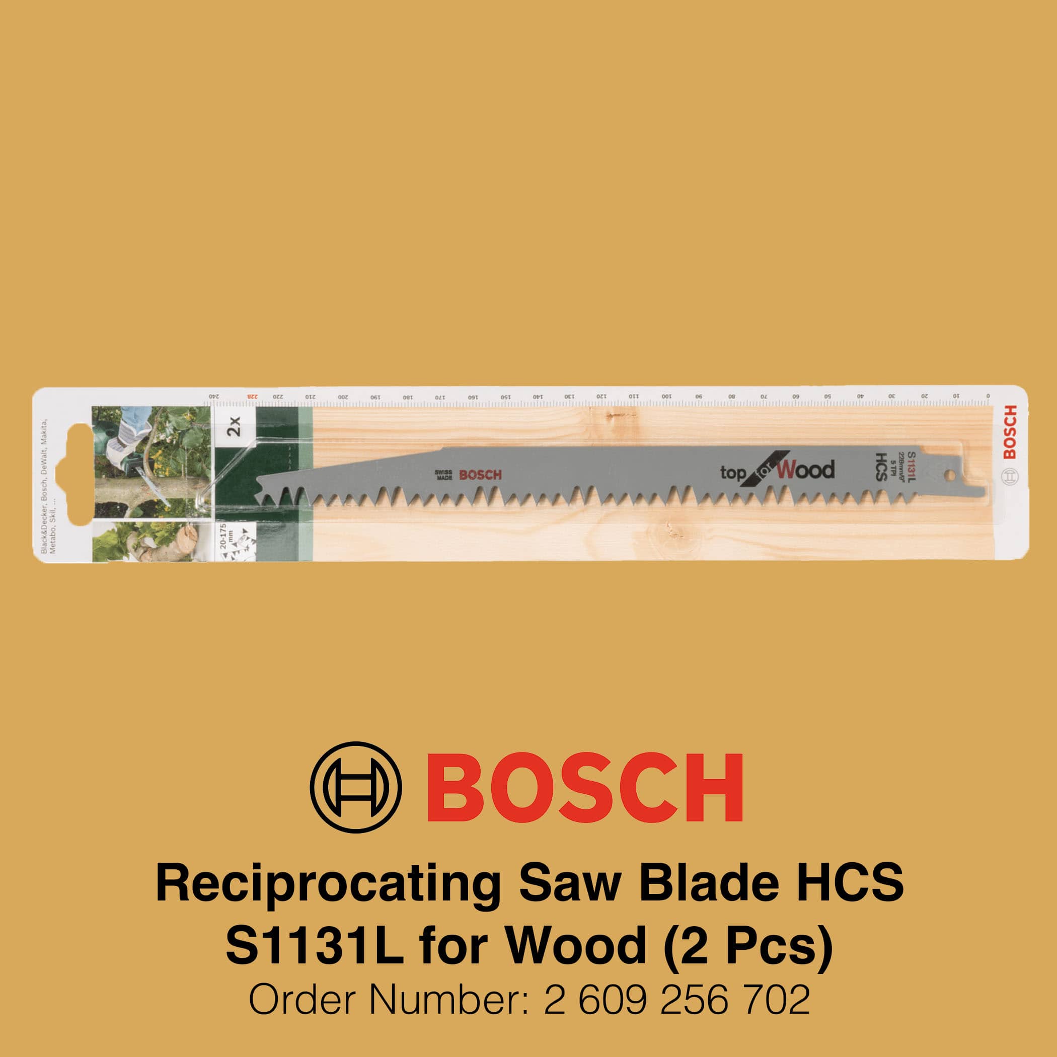 Bosch Reciprocating Saw Blade HCS S1131L - Packaging Image