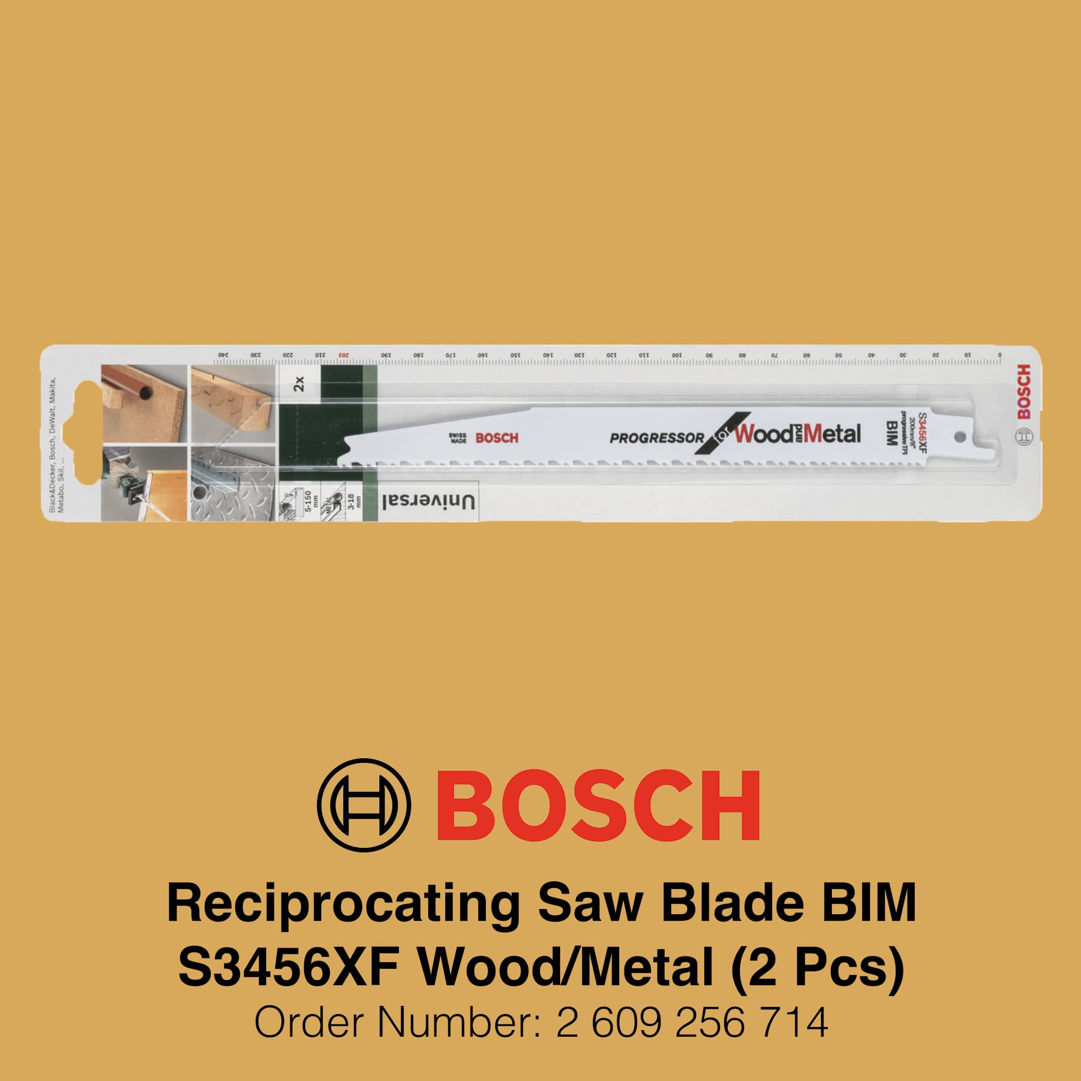 Bosch Reciprocating Saw Blade BIM S3456XF - Packaging Image