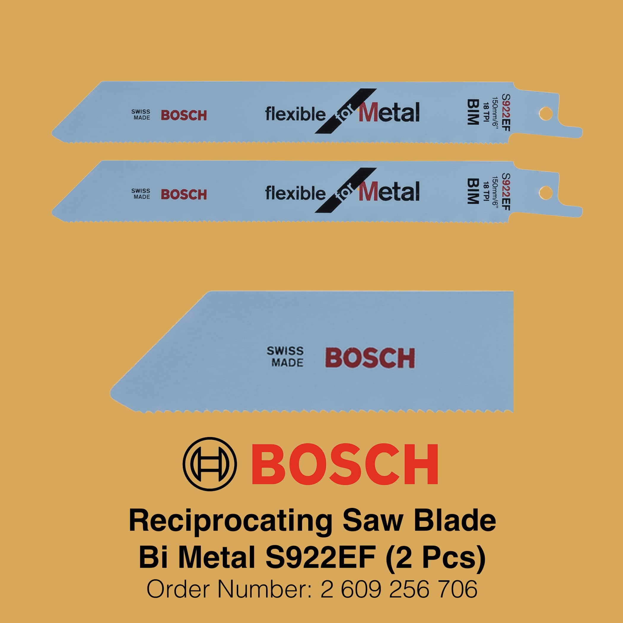 Bosch Reciprocating Saw Blade BIM S922EF - Gallery Image