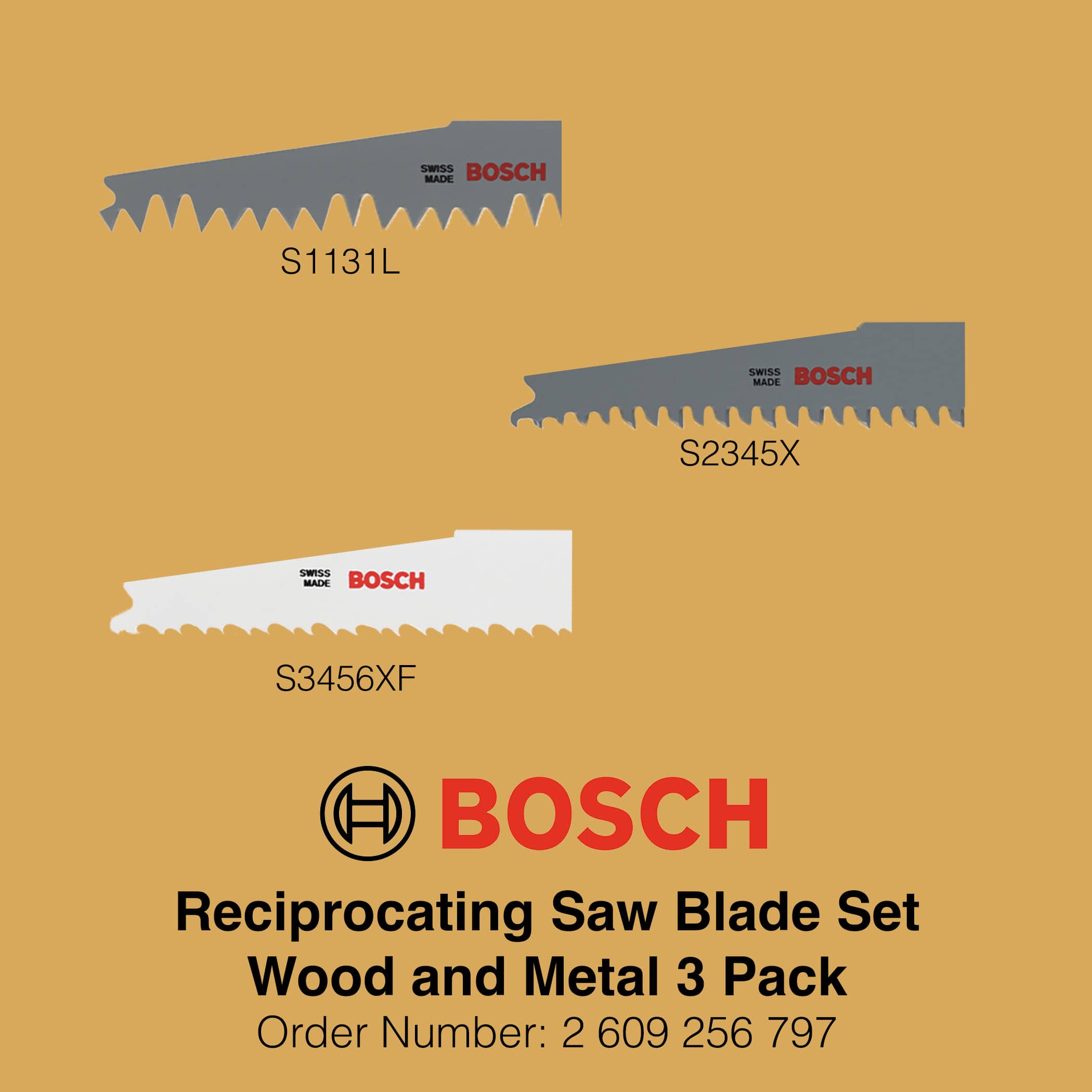 Bosch Reciprocating Saw Blade Set 1 - Gallery Image 2