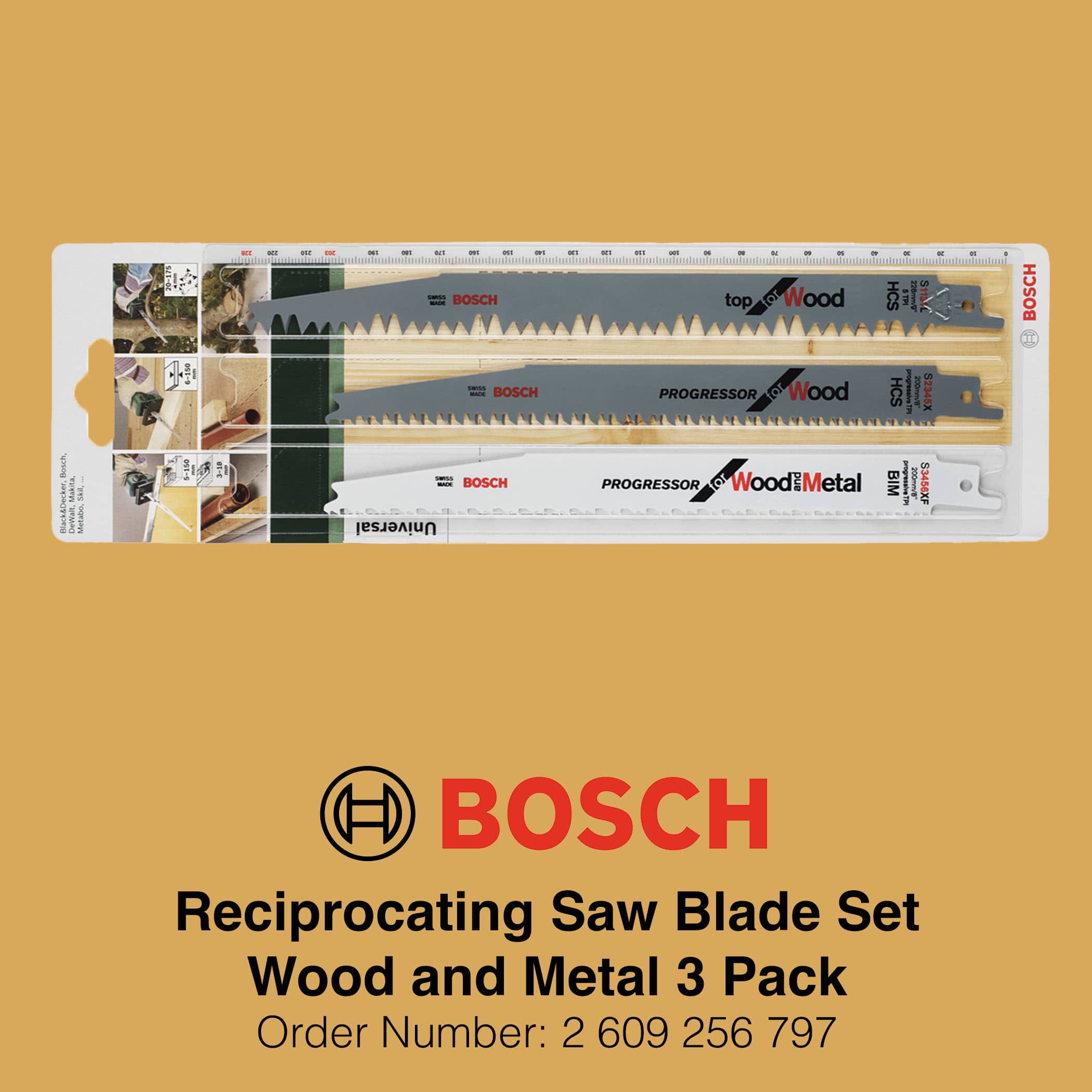 Bosch Reciprocating Saw Blade Set 1 - Packaging Image