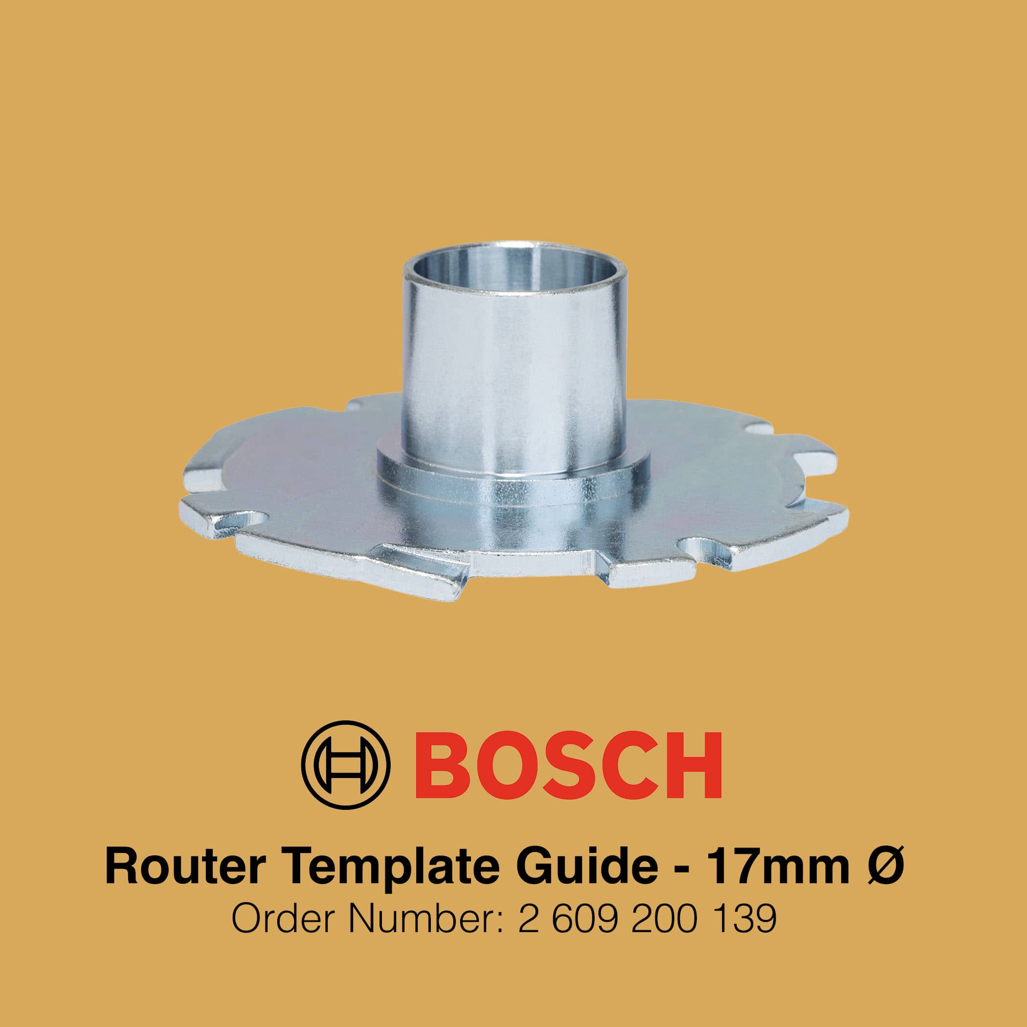 Bosch Router Template Guides 17mm - Gallery Image