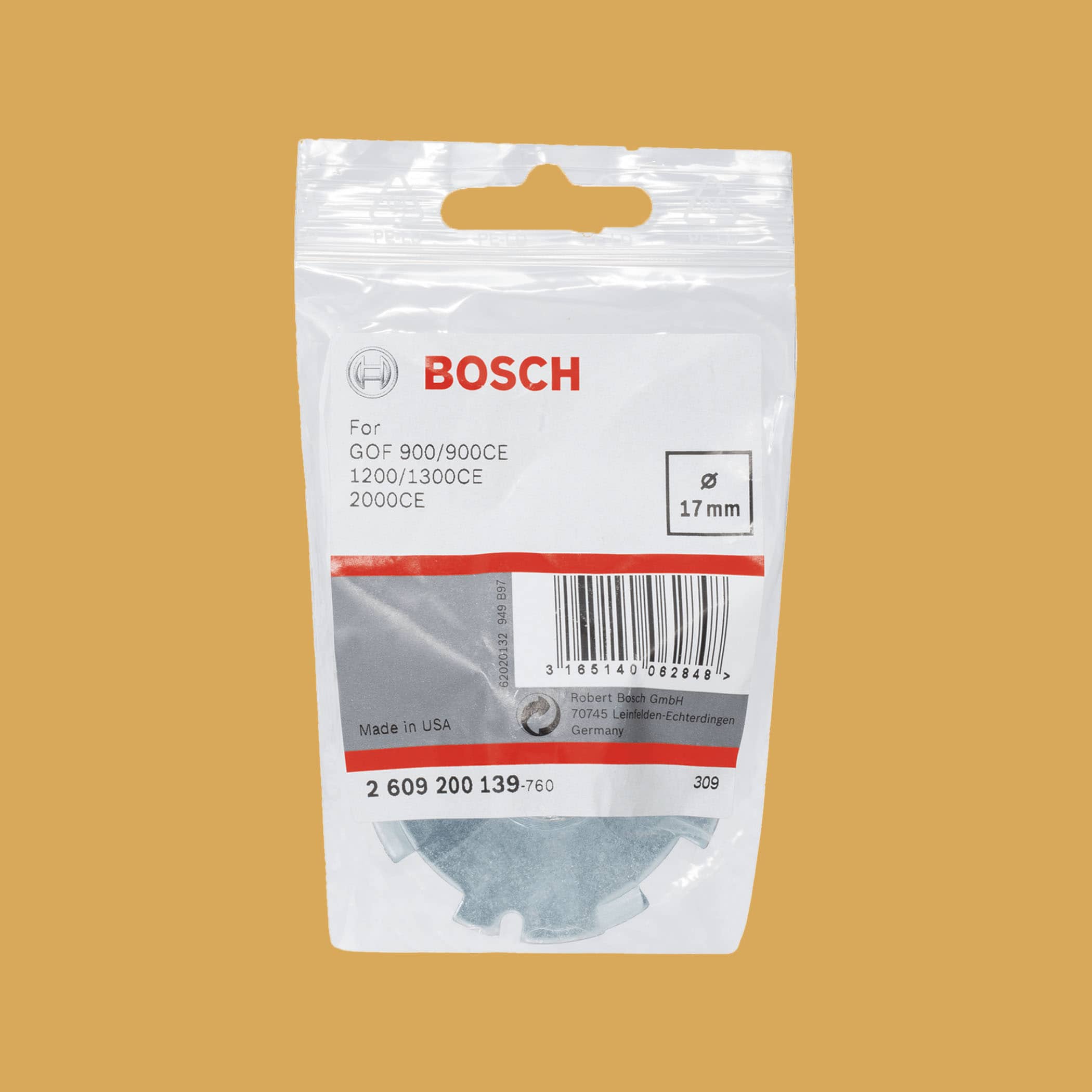 Bosch Router Template Guides 17mm - Packaging Image