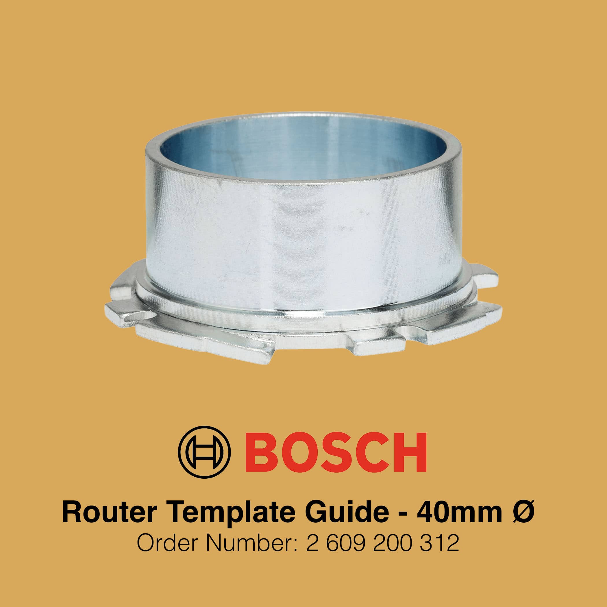 Bosch Router Template Guides 40mm - Gallery Image