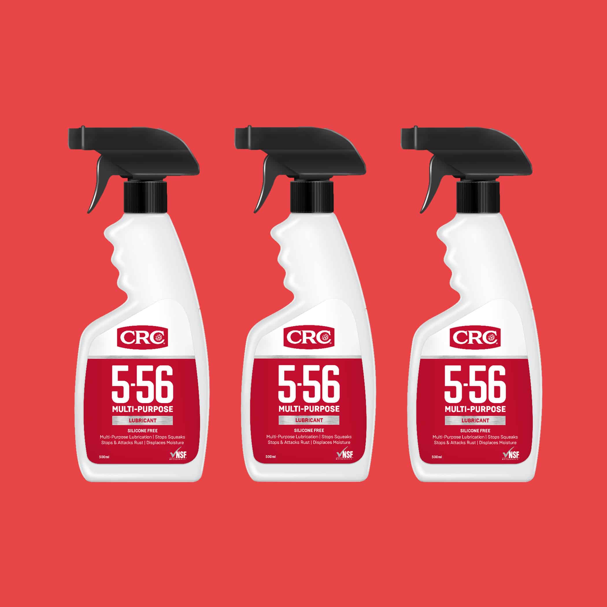 CRC 5-56 Multi-Purpose Lubricant Trigger - 3 x 500ml Spray Variation Image