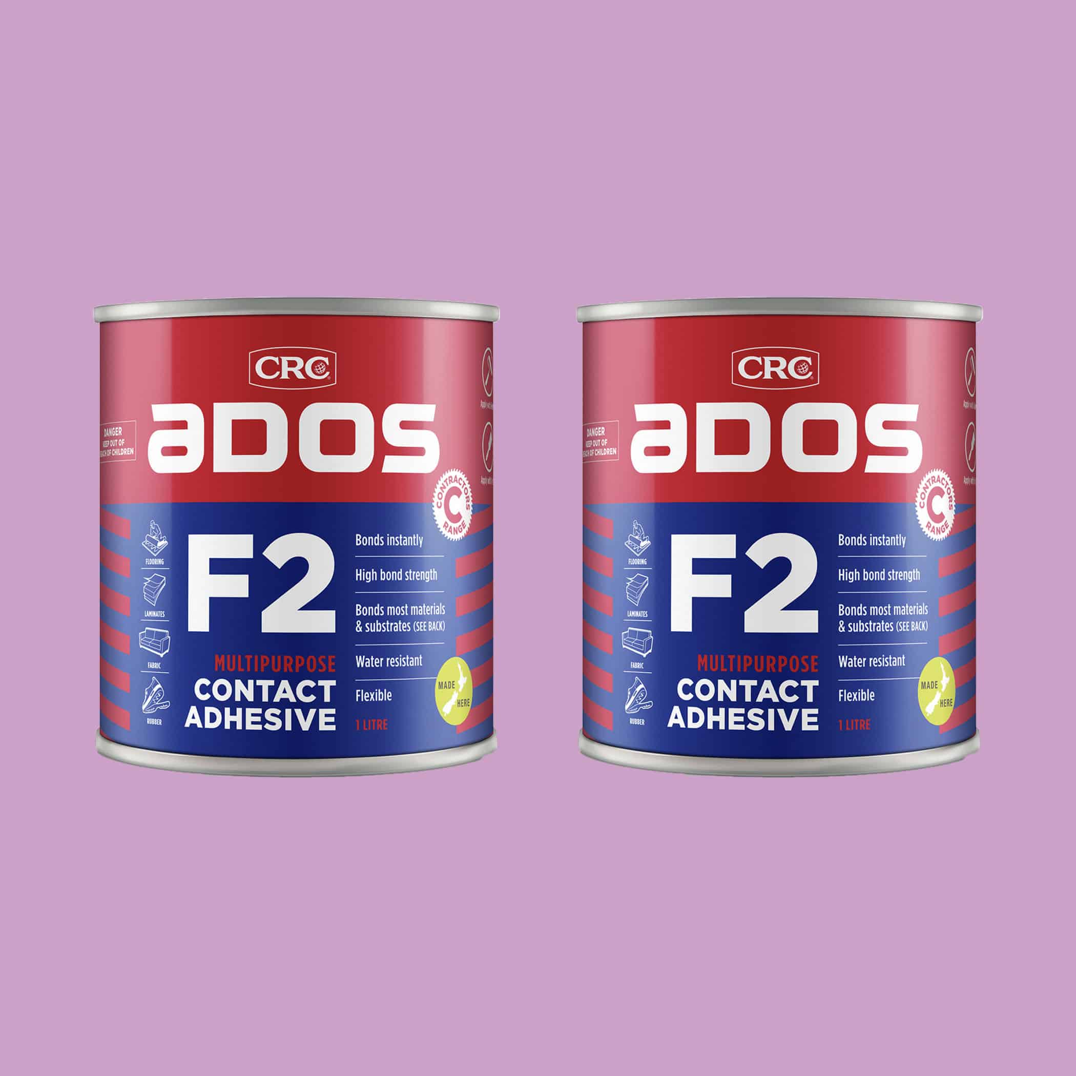 CRC ADOS F2 Contact Adhesive - 1 Litre x 2 Variation Image