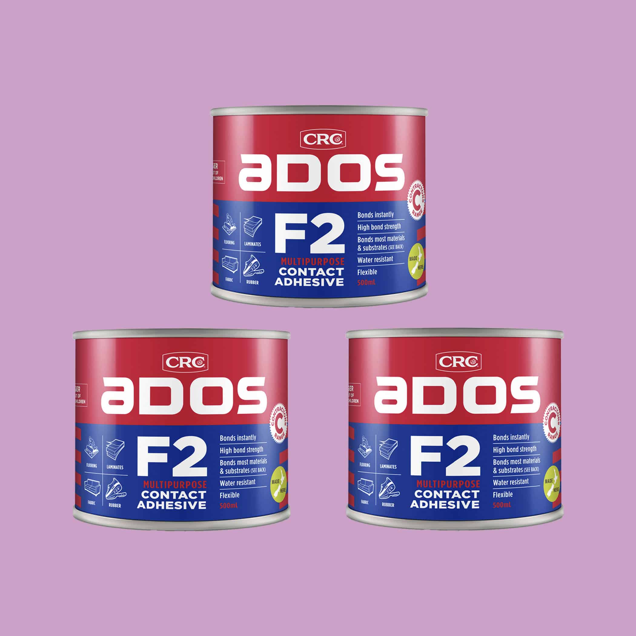 CRC ADOS F2 Contact Adhesive - 500ml x 3 Variation Image