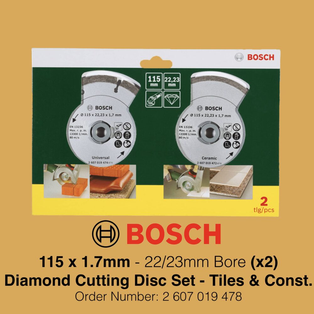 Bosch Diamond Cutting Disc Set - 115mm Delivery Image