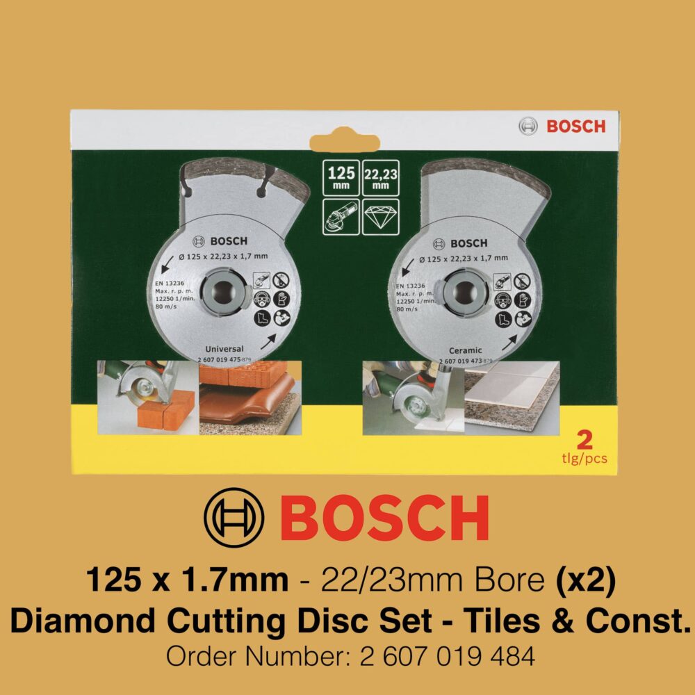 Bosch Diamond Cutting Disc Set - 125mm Delivery Image