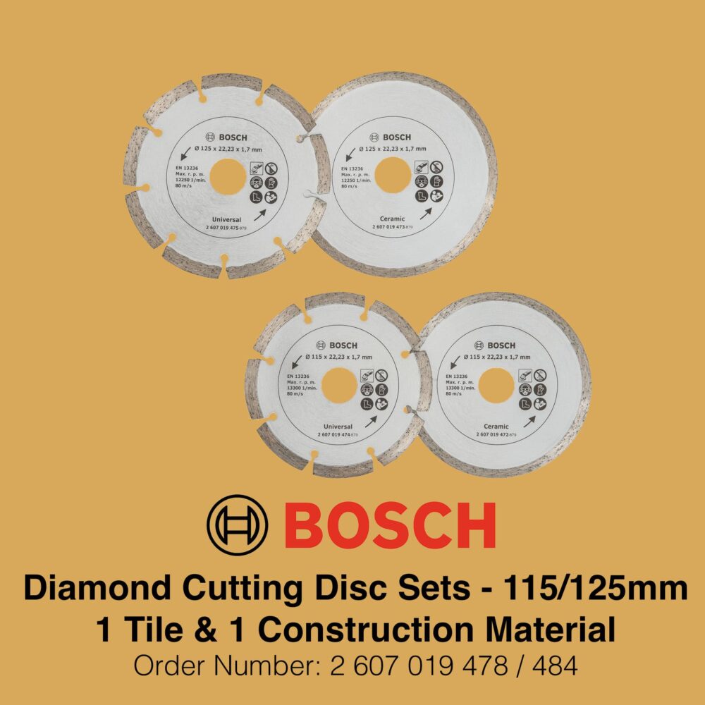 Bosch Diamond Cutting Disc Set - Gallery Image